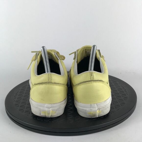 Vans Old Skool Yellow Leather Casual Skate Shoes Women’s Size 8 - Picture 6 of 12